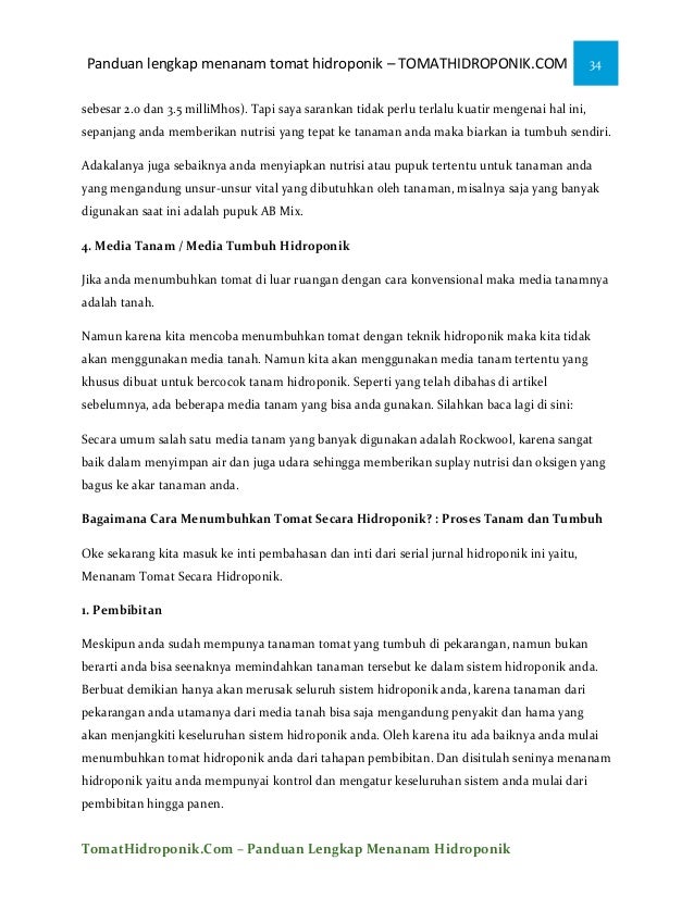 Ebook Pertanian Hidroponik